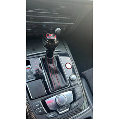 Audi Custom Carbon Fibre Gear Knob & Leather Cover